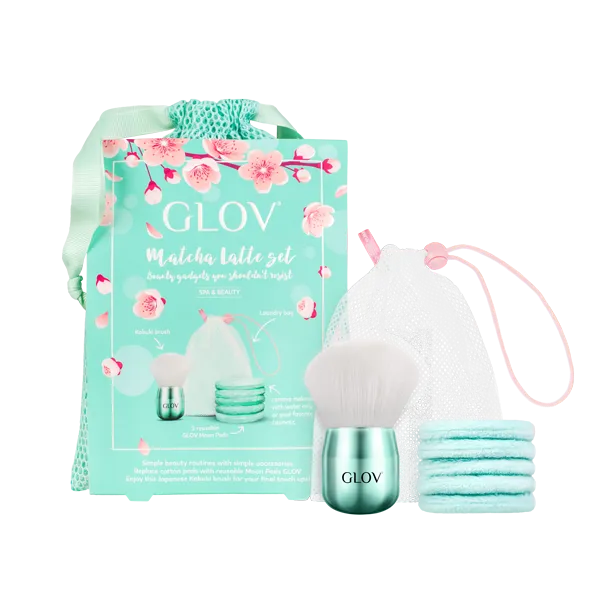 glov-matcha-latte-gesichtspflege-und-make-up-set-mit-praktischem-beutel image 1