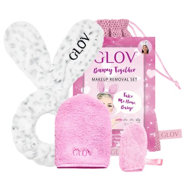 glov-bunny-together-set-gesichtspflege-set-mit-abschminkhandschuh-quick-treat-un image 1