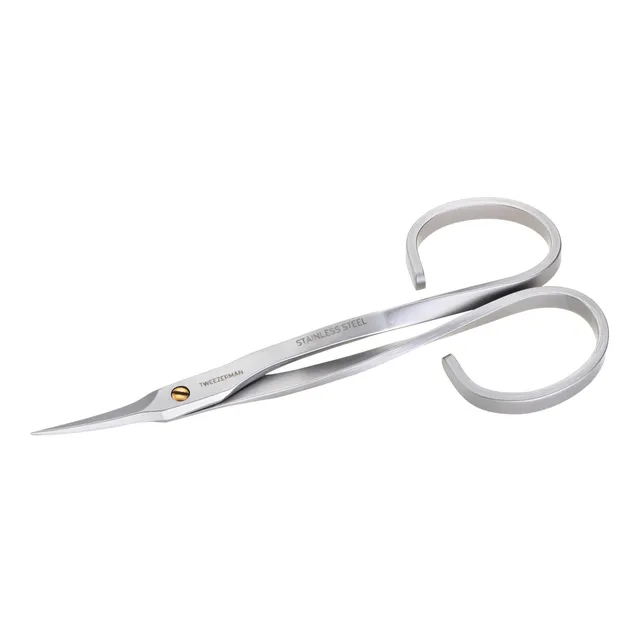 tweezerman-nagelhautschere-mit-pr-zisionsspitzen-rostfreier-edelstahl-silber image 1