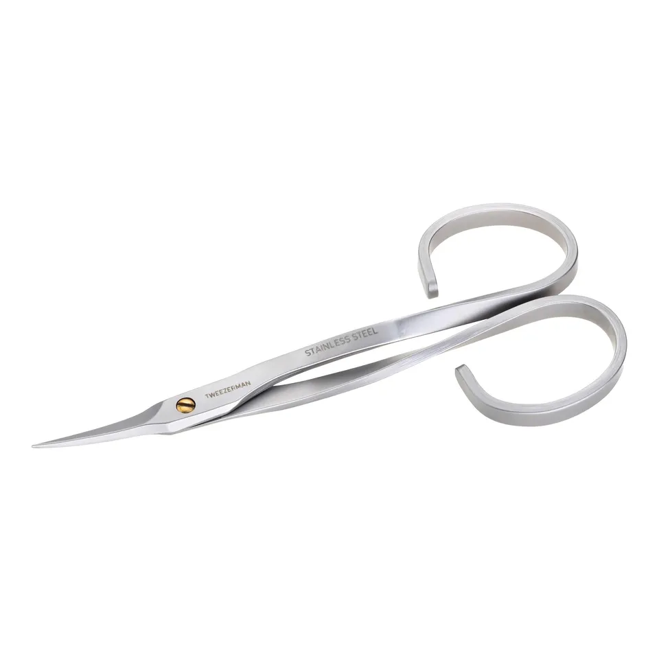 tweezerman-nagelhautschere-mit-pr-zisionsspitzen-rostfreier-edelstahl-silber image 1