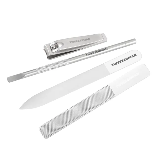 tweezerman-manik-re-set-aus-glas-4-teilig-mit-nagelknipser-glasnagelfeile-glasbu image 1