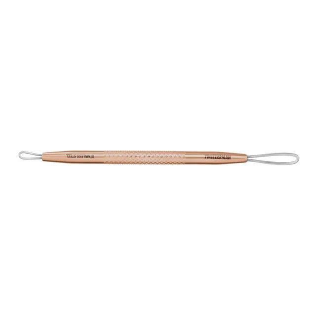 tweezerman-mitesserentferner-rose-gold-porenreiniger-mit-zwei-schlaufen-und-ergo image 1