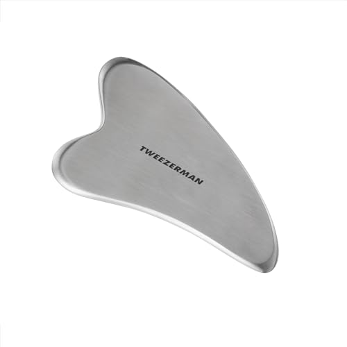 tweezerman-gua-sha-gesichtsmassager-silber-gesichts-und-augenmassage-stein-aus-c image 7