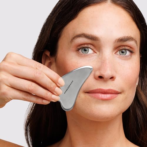 tweezerman-gua-sha-gesichtsmassager-silber-gesichts-und-augenmassage-stein-aus-c image 8