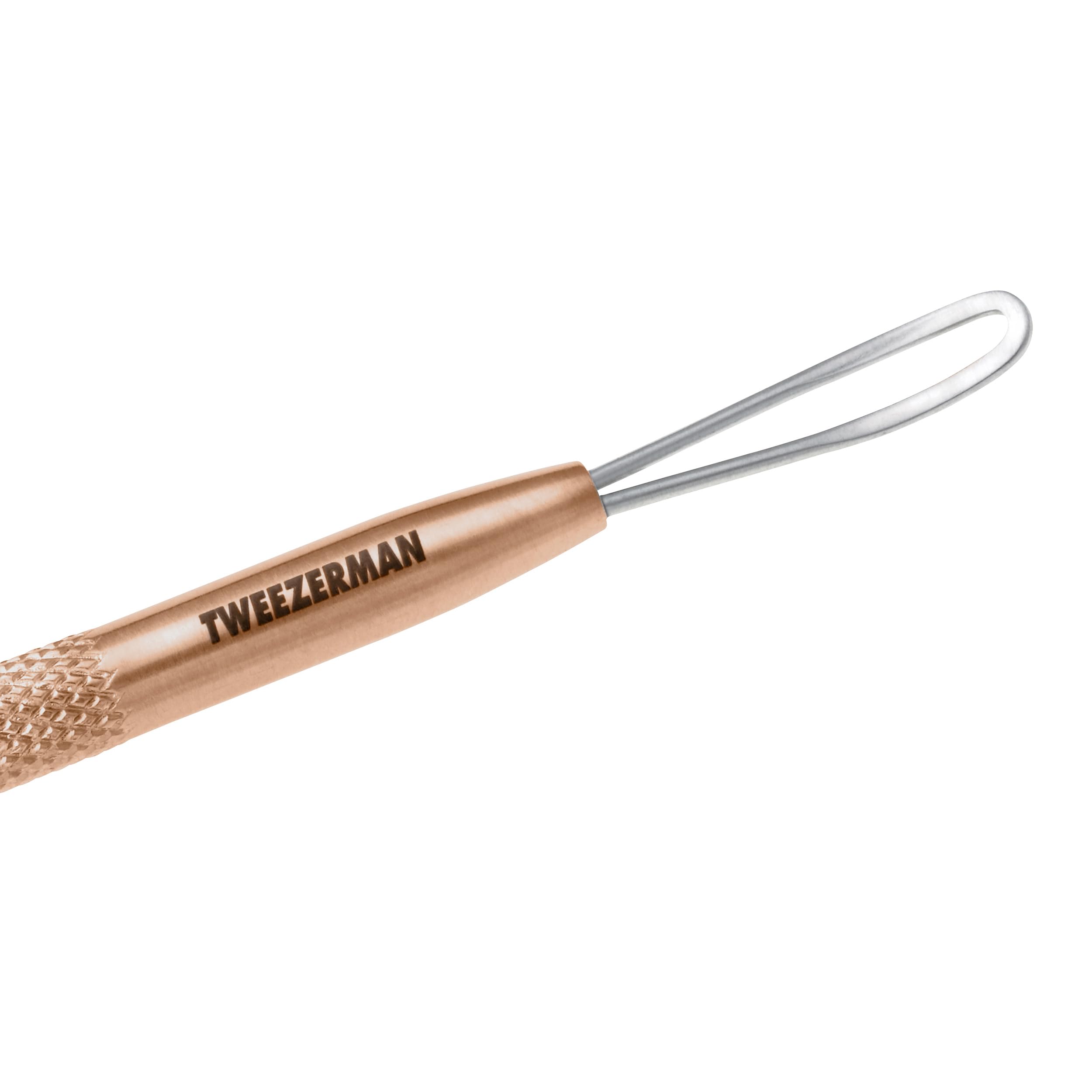 tweezerman-mitesserentferner-rose-gold-porenreiniger-mit-zwei-schlaufen-und-ergo image 2