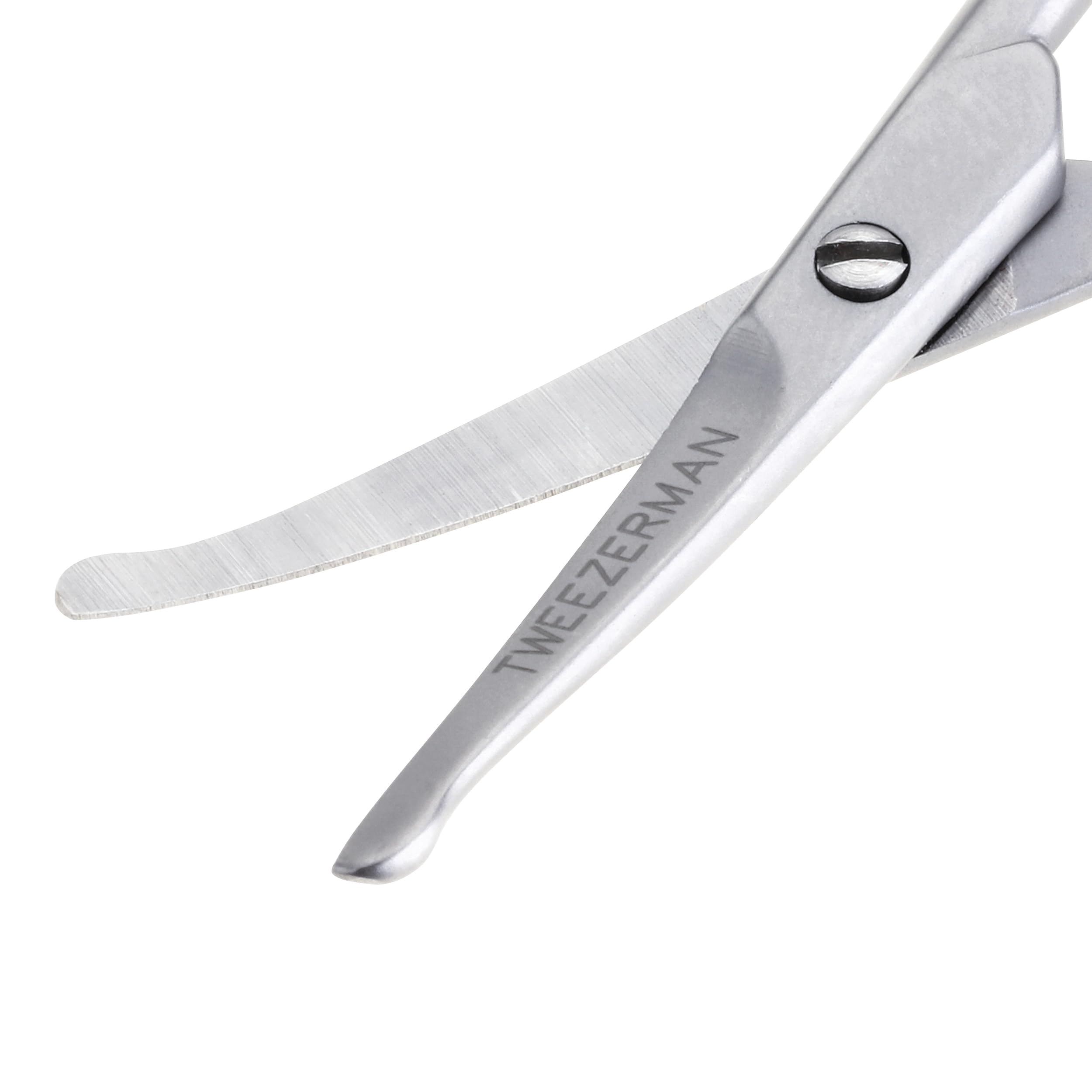 tweezerman-gear-gesichtshaarschere-f-r-m-nner-rostfreier-edelstahl-abgerundete-s image 2