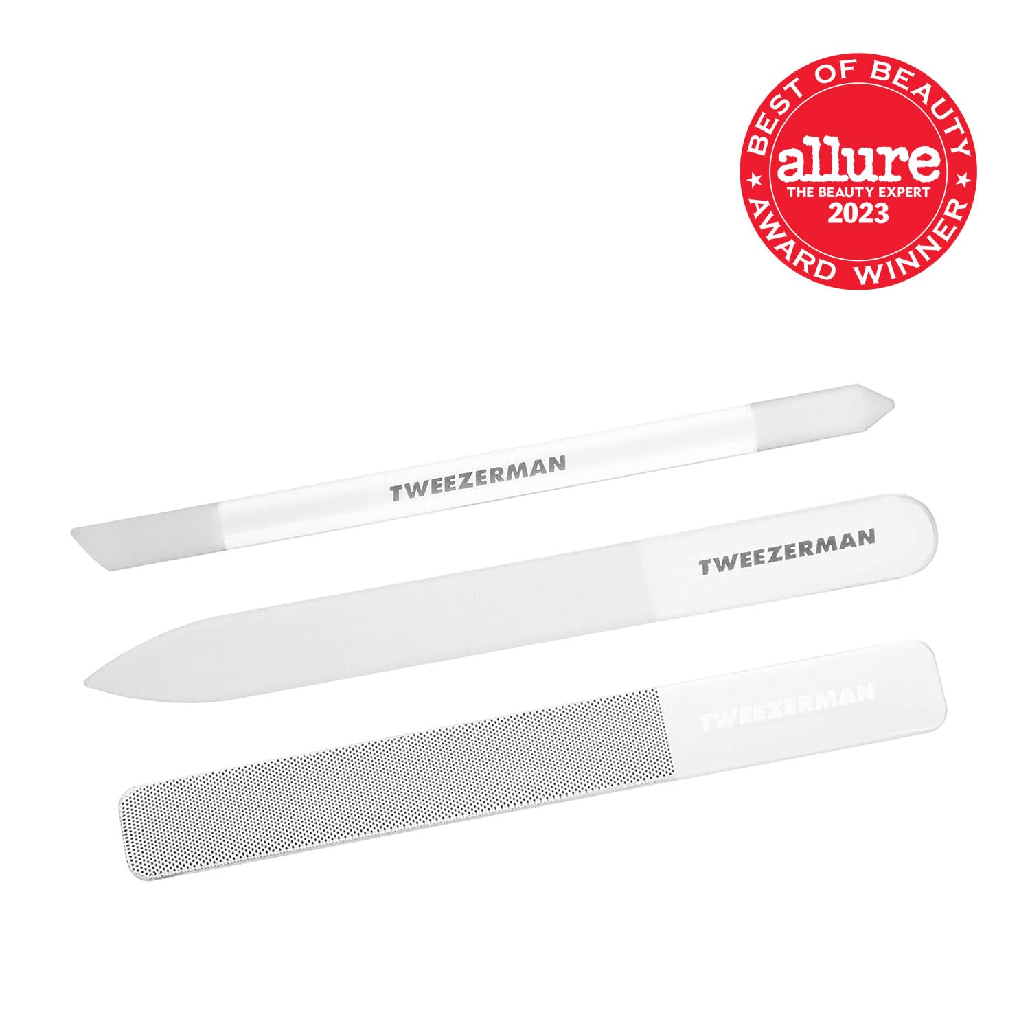 tweezerman-glas-nagelpflege-set-4-teilig-glas-nagelfeile-glas-polierfeile-und-gl image 2