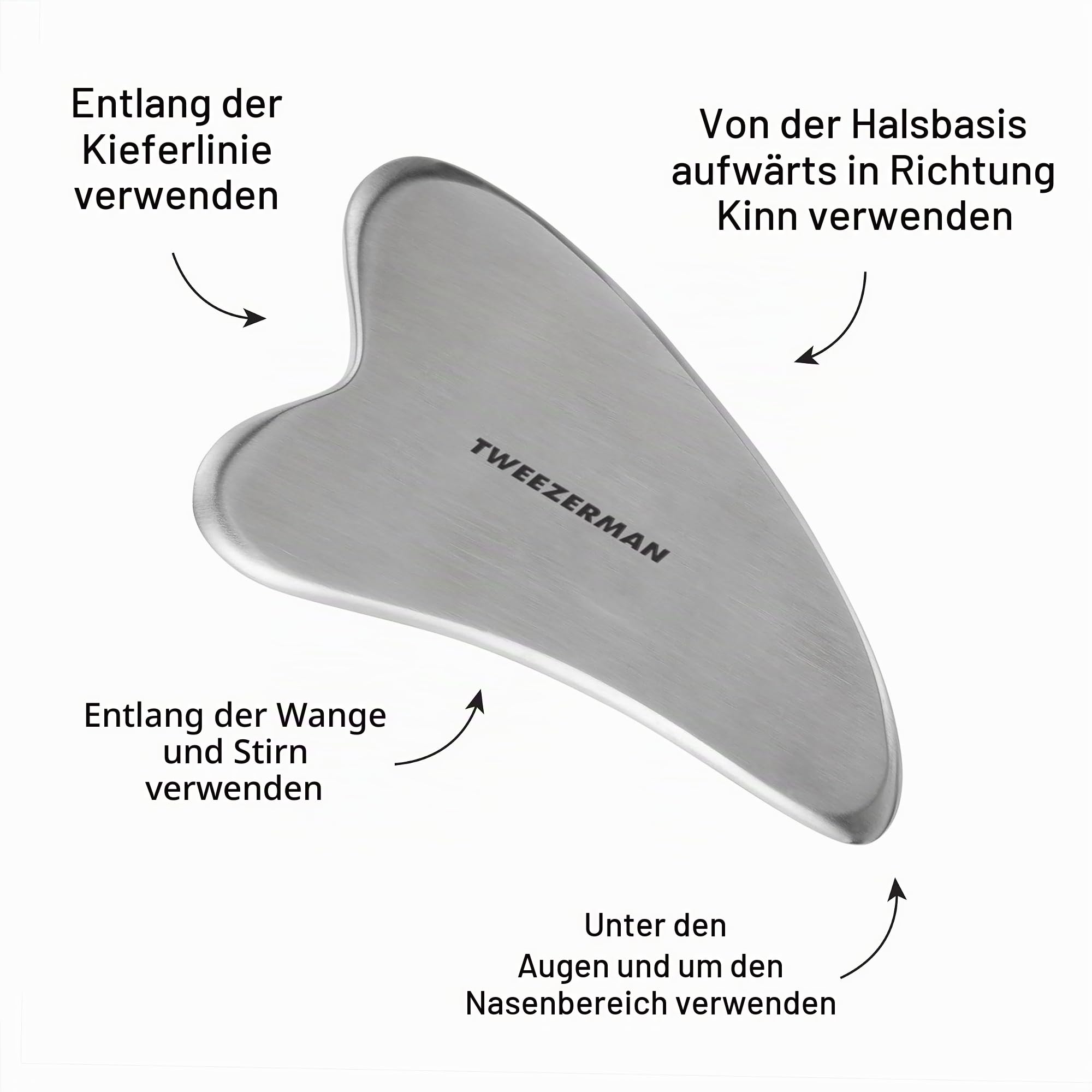 tweezerman-gua-sha-gesichtsmassager-silber-gesichts-und-augenmassage-stein-aus-c image 4