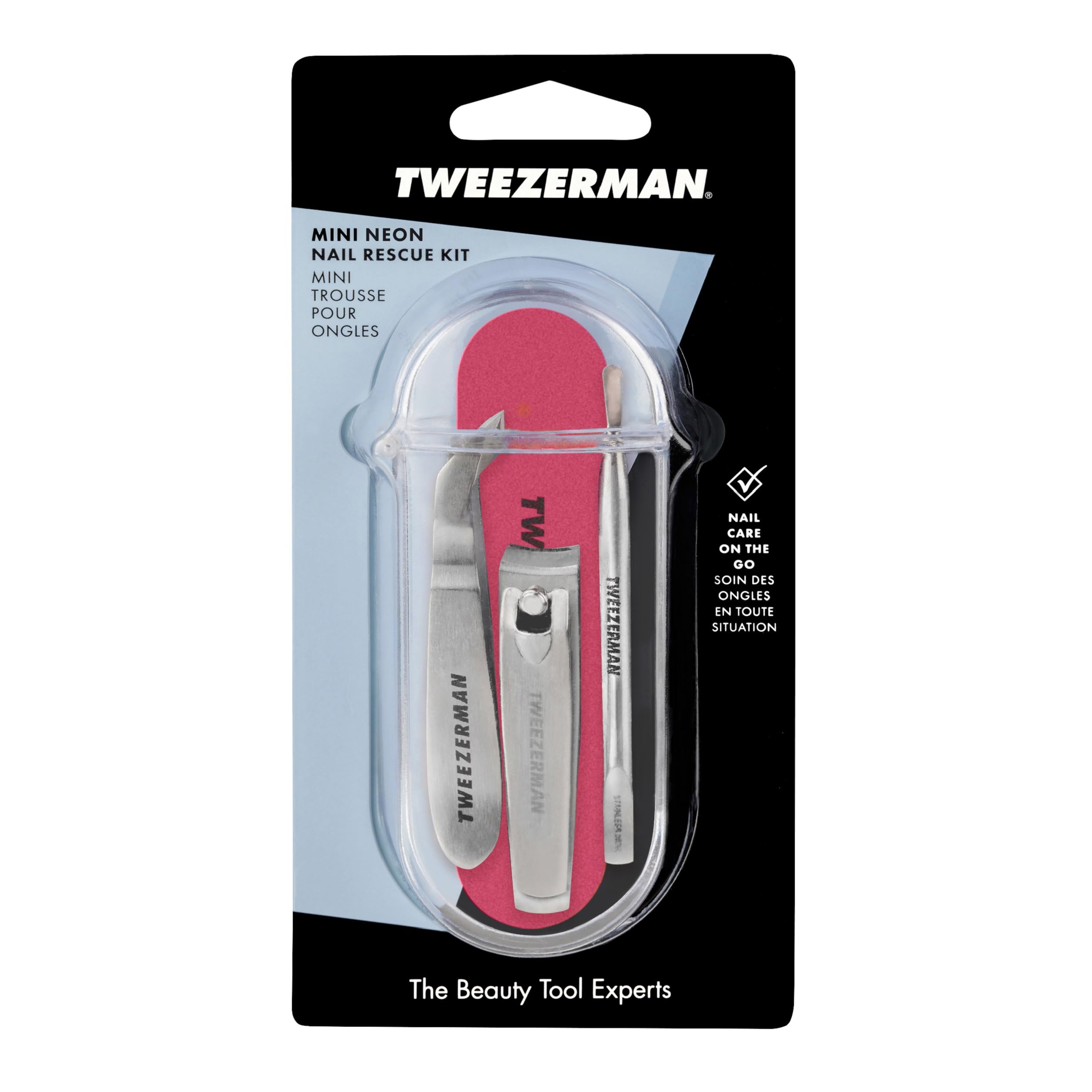 tweezerman-mini-neon-nagelrettungs-set-4-teiliges-manik-re-set-mit-nagelknipser- image 6