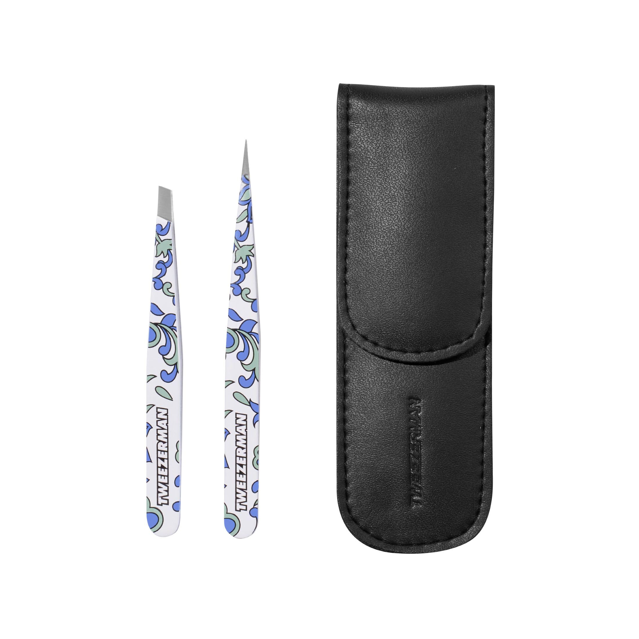 tweezerman-pinzetten-petite-set-mit-schr-ger-und-spitzer-pr-zisionspinzette-hand image 7