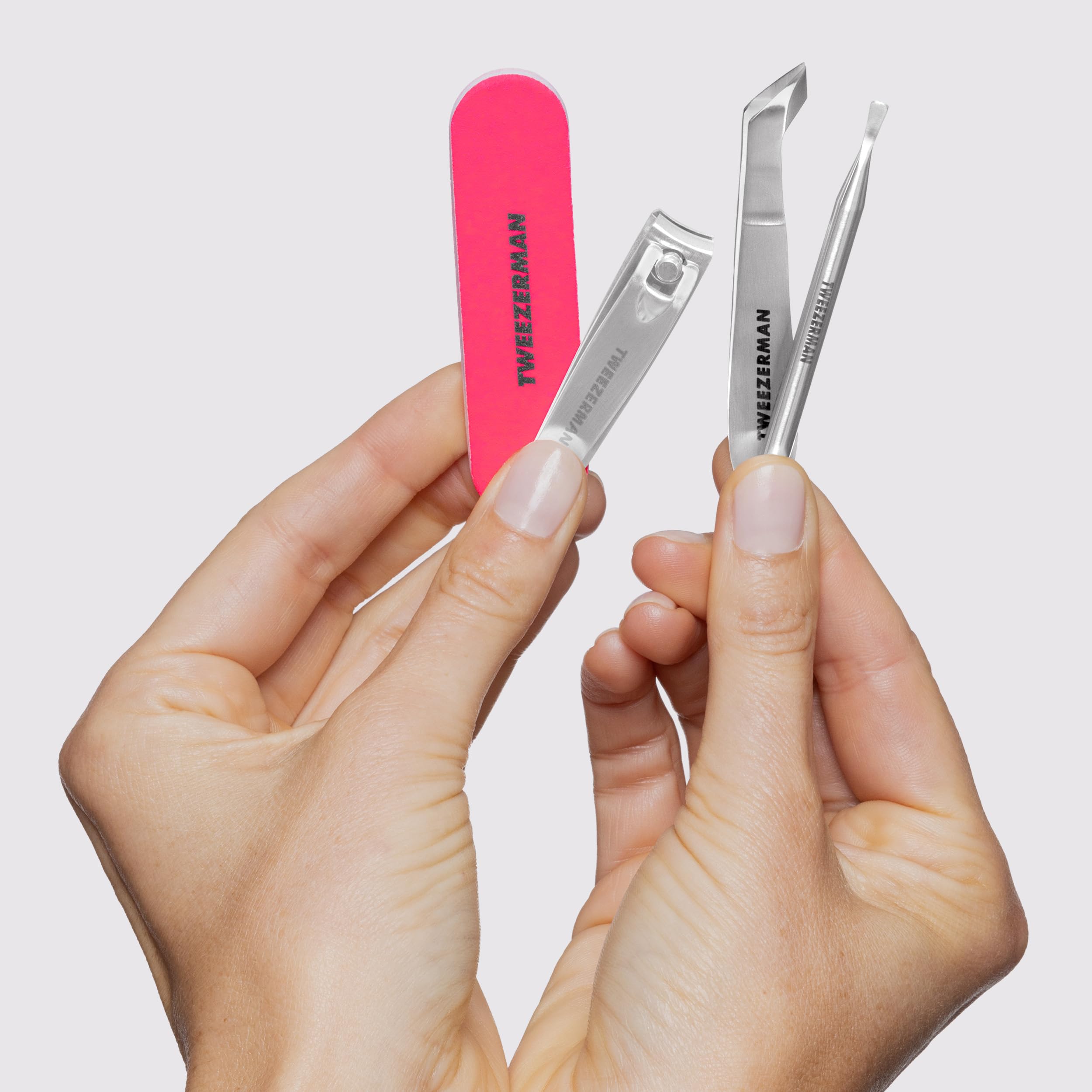 tweezerman-mini-neon-nagelrettungs-set-4-teiliges-manik-re-set-mit-nagelknipser- image 4