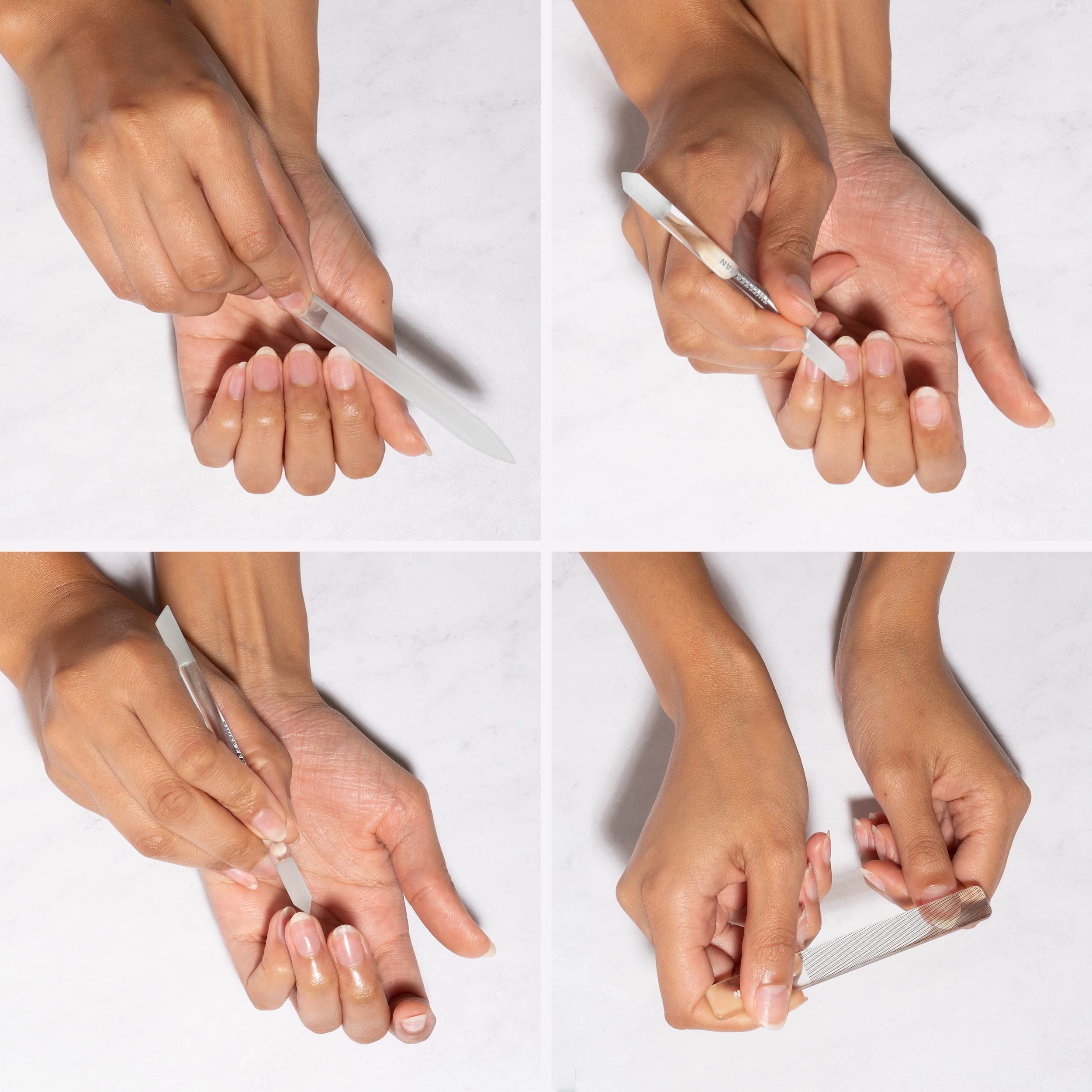 tweezerman-glas-nagelpflege-set-4-teilig-glas-nagelfeile-glas-polierfeile-und-gl image 6
