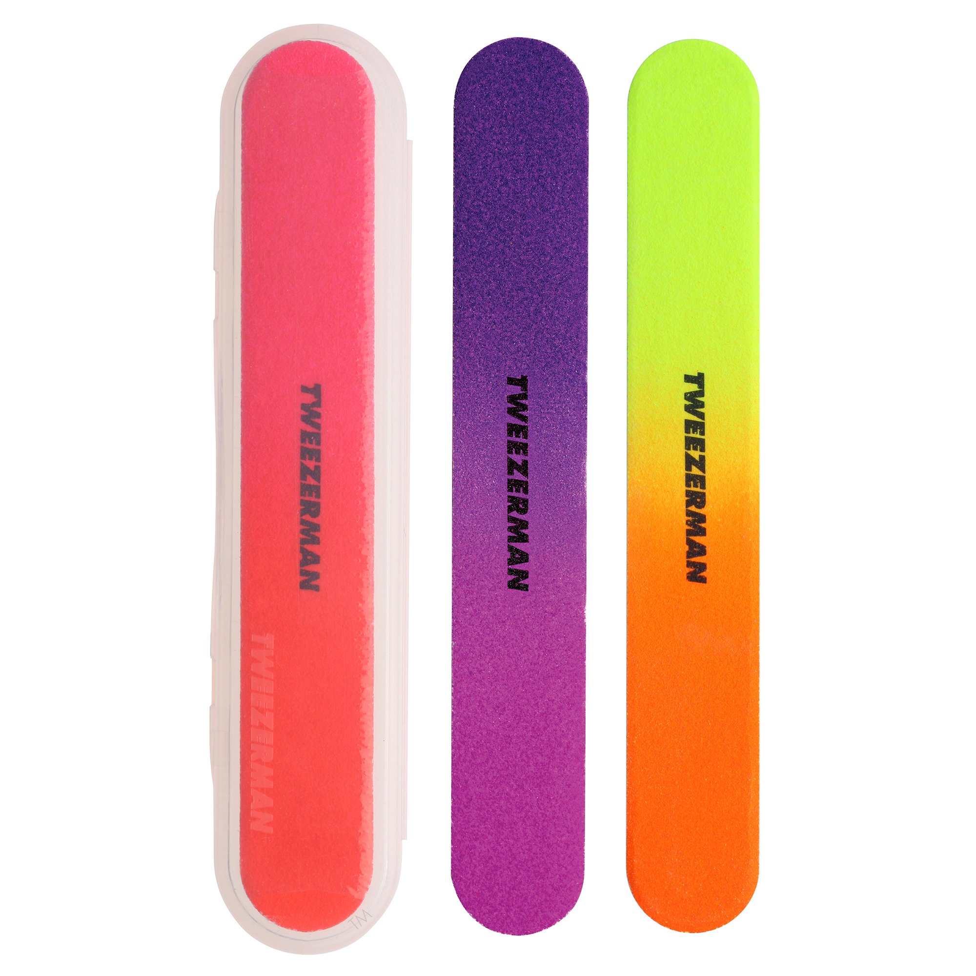 tweezerman-neon-hot-filemates-nagelfeile-3-teilig-doppelseitig-100-180er-k-rnung image 1