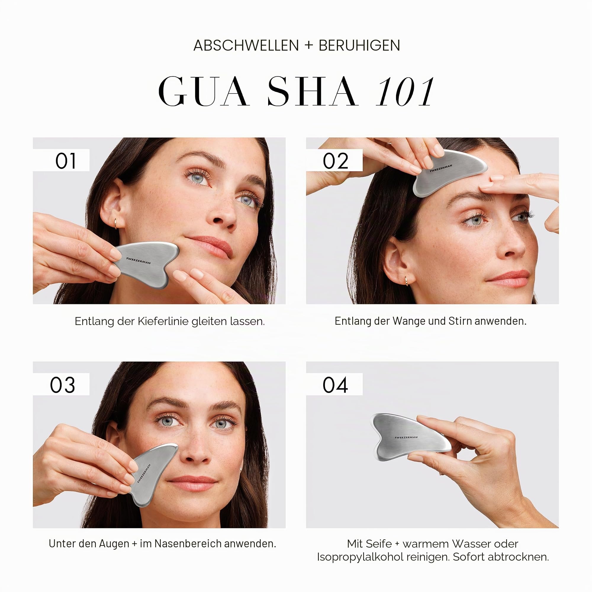 tweezerman-gua-sha-gesichtsmassager-silber-gesichts-und-augenmassage-stein-aus-c image 6