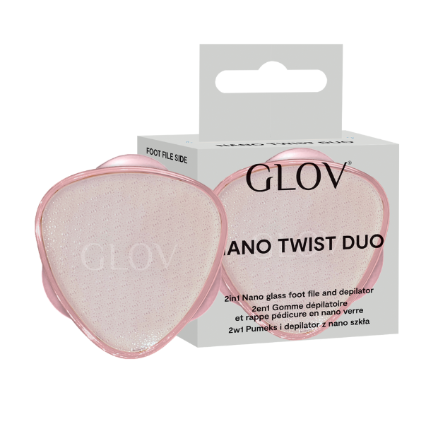 glov-nano-twist-duo-2-in-1-pumice-nano-glas-haarentferner-f-r-k-rperpflege image 1
