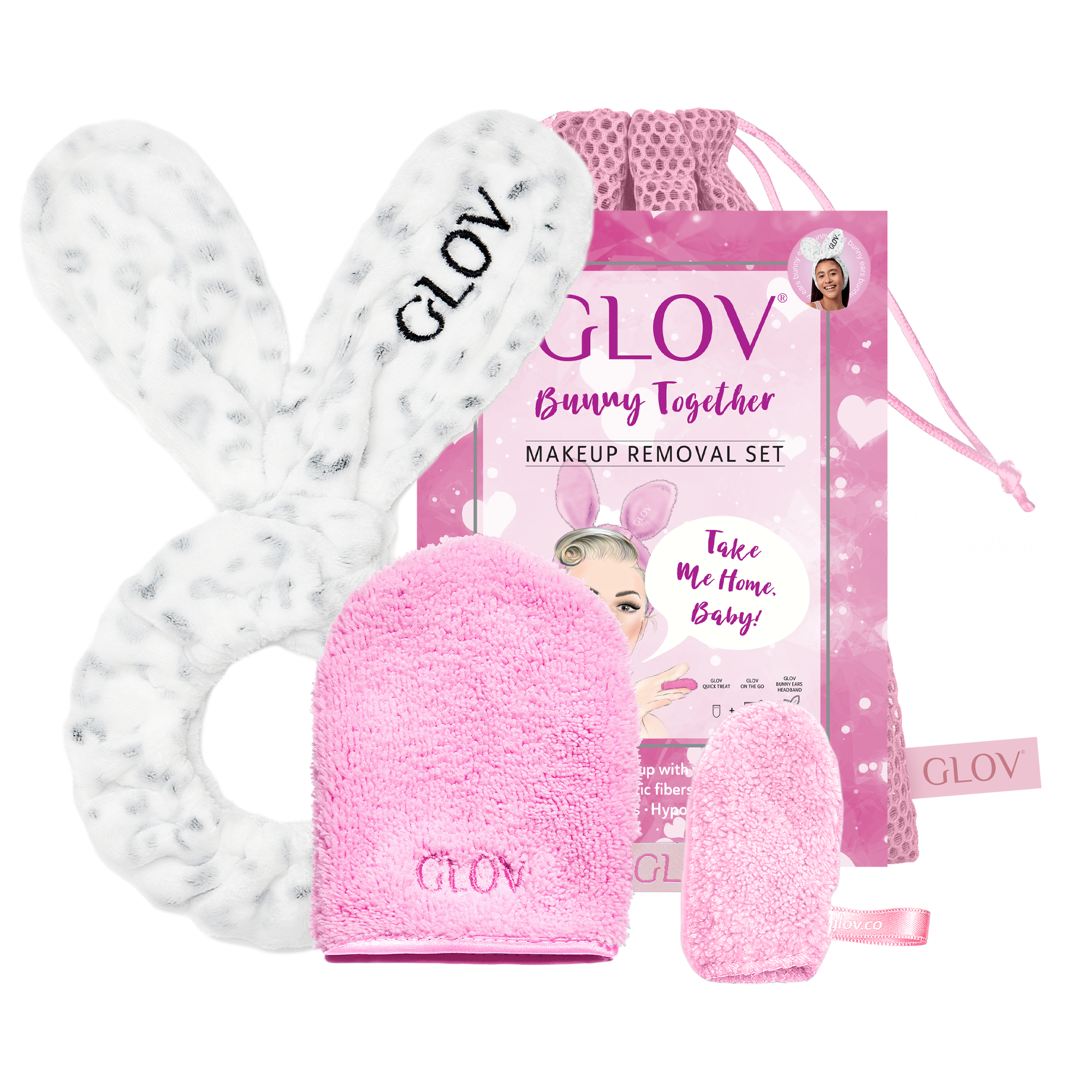 glov-bunny-together-set-gesichtspflege-set-mit-abschminkhandschuh-quick-treat-un image 1