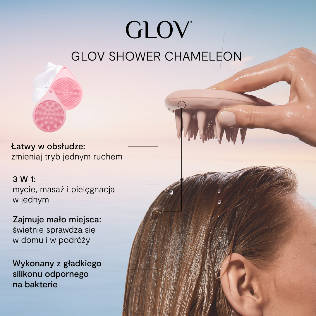 glov-shower-chameleon-3-in-1-silikon-duschb-rste-und-massager-f-r-k-rper-und-kop image 3