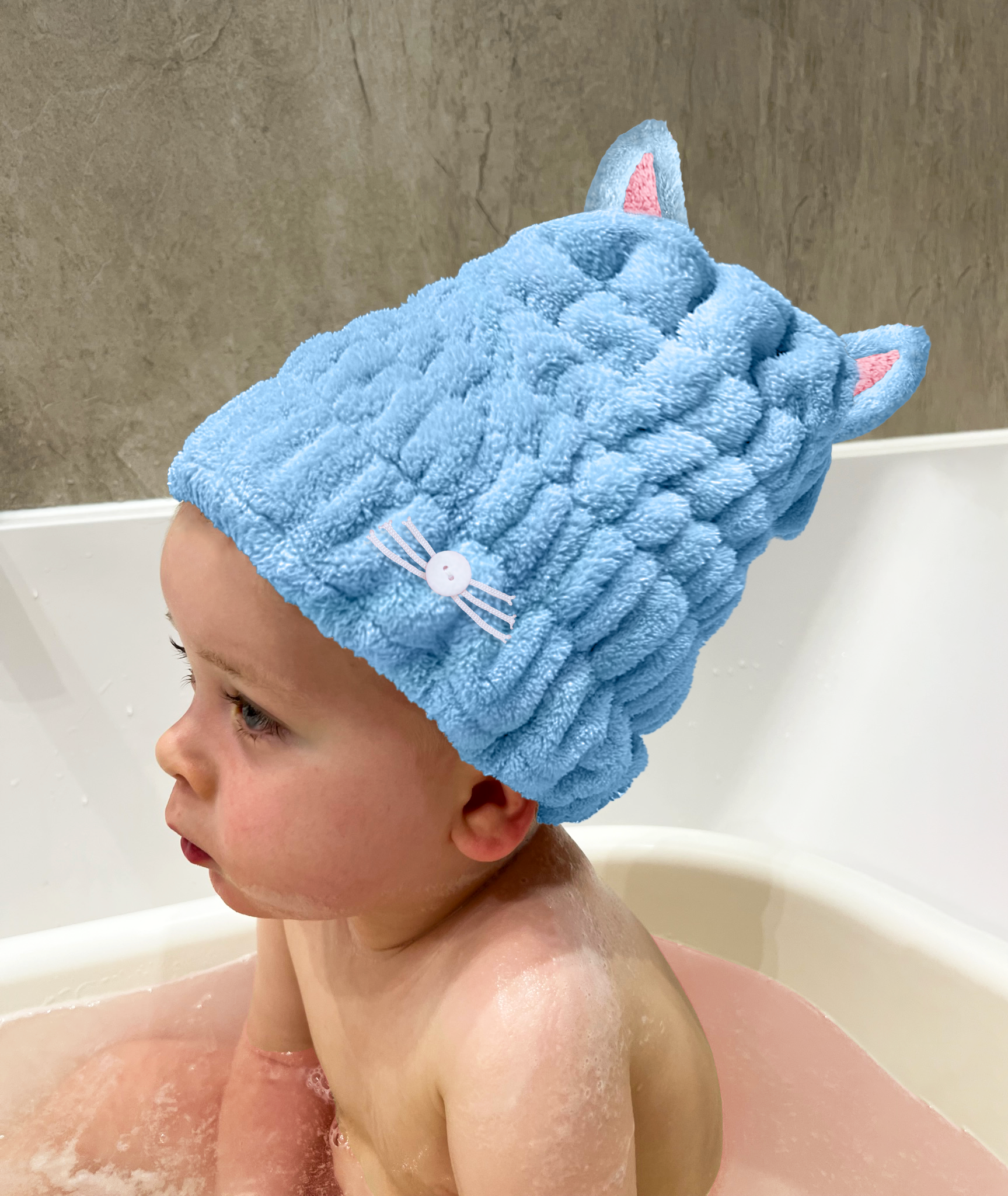 glov-kinder-haarturban-schnelltrocknender-mikrofaser-turban-zum-trocknen-von-kin image 2