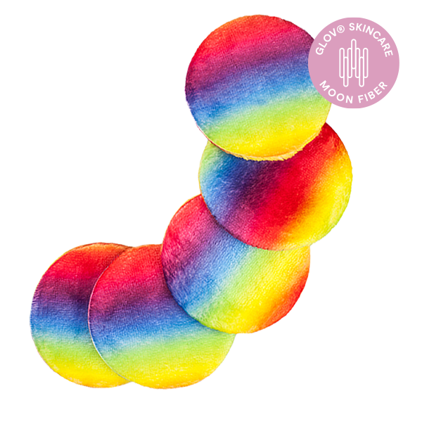 glov-moon-pads-rainbow-wiederverwendbare-abschminkpads-aus-spezialfaser-limitier image 3